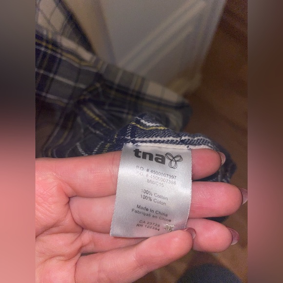 TNA boyfriend fit flannel size extra extra small - Picture 4 of 4